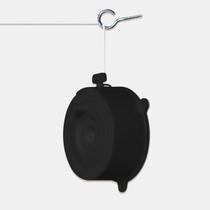 Varal de Parede Corda 18 Metros Preto Interno Externo Stick Secalux