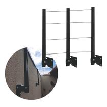 Varal de Parede Dobrável 3 Hastes Reforçado Suporta 80kg