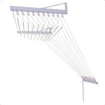 Varal de Parede Indivividual com 6 varetas 0,80cm