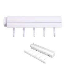 Varal de Parede Retratil Ajustavel 5 Cordas 6 Ganchos Lavanderia Secador de Roupa Casa Apartamento Organizaçao Varal de Parede Retratil Ajustavel 5 Cordas 6 Ganchos Lavanderia Secador de Roupa Casa Apartamento Organizaçao