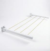 Varal de Parede Retrátil em Aço Basculante + kit Instalação - kkutil