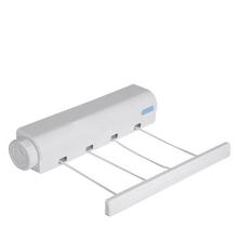 Varal de Parede Retratil Extensivel 5 Cordas 6 Ganchos Ajustavel Secador de Roupa Casa Apartamento Lavanderia Organizaçao Multiuso