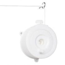 Varal de Parede Stick - Branco com Corda de 18m