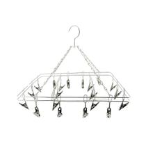 Varal de pendurar 20 prendedores aço inox 28cmx30cm clinck