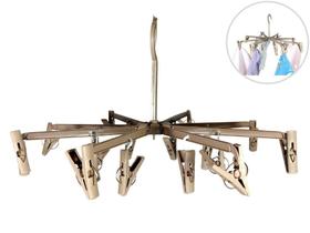 Varal De Pendurar Circular Multiuso 16 Prendedores Sanshin P/ Peças Delicadas Varal De Pendurar Circular Multiuso 16 Prendedores Sanshin P/ Peças Delicadas