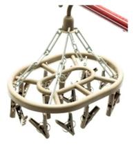 Varal De Pendurar De Plastico Oval Com 16 Prendedores Colors Varal De Pendurar De Plastico Oval Com 16 Prendedores Colors