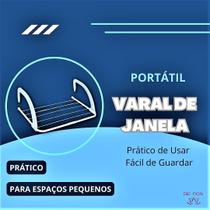 Varal de Roupa P/ Pequenos Espaços Porta Janela Box Compacto