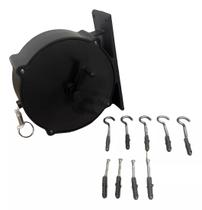 Varal De Roupa Parede Retrátil 30mt compacto E Resistente