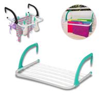 Varal de Roupa Portátil P/ Janela Porta Apartamento Prático