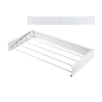 Varal de Roupa Retrátil de Parede Dobrável 60cm Para Lavanderia Varanda Banheiro Apartamento