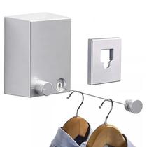 Varal de Roupa Retratil Extensivel Parede Muro Sacada Lavanderia Lençol Seca Rapido Facil Multiuso Varal de Roupa Retratil Extensivel Parede Muro Sacada Lavanderia Lençol Seca Rapido Facil Multiuso