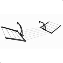 Varal de Roupa Suspenso Com Abas de Aluminio para Apartamento Casa de Janela Sacada Muro