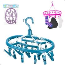 Varal De Roupas Intimas Oval Compacto Calcinhas/Sungas 18 Prendedores