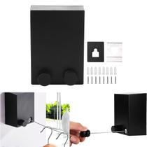 Varal De Roupas Retrátil Automático Aço Parede Muro 4,2 M