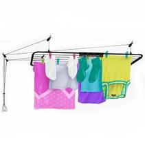 Varal de Teto Aço Preto Mônaco 1,00m x 0,56cm 9kg Secalux