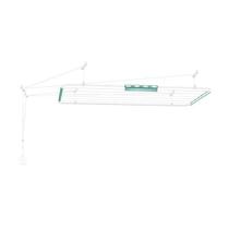 Varal de teto apartamento monaco em aço branco 1,2m x 56cm - secalux