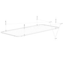Varal de Teto Brasforma 120x56 cm Branco - Modelo 12056 - Código 835447 Varal de Teto Brasforma 120x56 cm Branco - Modelo 12056 - Código 835447