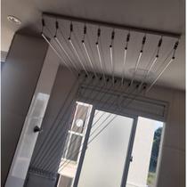 Varal de teto com 8 varetas individuais de 100cm Varal de teto com 8 varetas individuais de 100cm