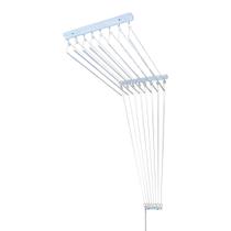 Varal De Teto Individual 10 Varetas Aluminio Branco - 100cm