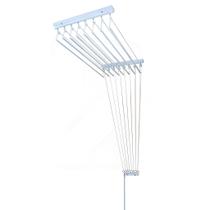 Varal de teto individual com 6 varetas em alumínio