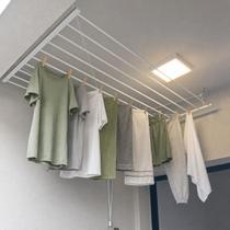 Varal De Teto Tradicional 150cm x 09 Varetas Em Alumínio Branco Varaltop Varal De Teto Tradicional 150cm x 09 Varetas Em Alumínio Branco Varaltop