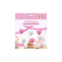 Varal Decorativo Corações Com 4 Metros Rosa Varal Decorativo Corações Com 4 Metros Rosa