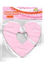 Varal Decorativo Cordão de Corações Rosa 1,6 Metros