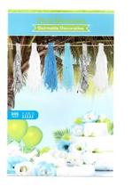 Varal Decorativo De Pompom Com 20 Unidades 4 Metros Azul