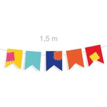 Varal Decorativo Festa Junina, Julina 1,5m Arraia Banderinha