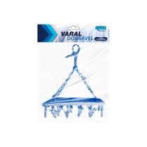 Varal Dobrável 24 Prendedores Sortido Otimizador de Espaço