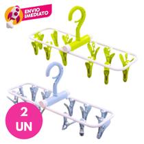 Varal Dobrável Com 12 Prendedores Roupas Intimas Calcinha Cueca Meia Lavanderia Suspenso Varal Dobrável Com 12 Prendedores Roupas Intimas Calcinha Cueca Meia Lavanderia Suspenso