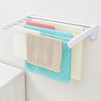 Varal Dobrável De Parede Com 5 Varetas Retrátil 70cm Suporta Até 5kg Compacto Roupa Lavanderia Apartamento Suspenso