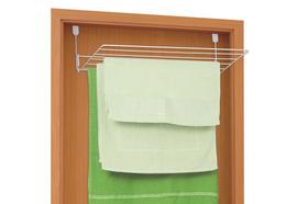 Varal Dobrável Porta Toalha Suporte Secador de Roupa Sem furo Branco