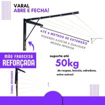 varal dobravel roupa parede reforçado