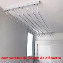 Varal Individual de Teto 8 varetas de 90 cm Varal Individual de Teto 8 varetas de 90 cm