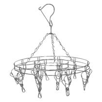 Varal Inox Suspenso 14 16 20 Prendedores Compacto Ideal para Roupas Íntimas Meias Lavanderia - Varal 14 Grampos