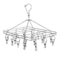 varal íntimo 26 prendedores aço inóxidavel com gancho suspenso rotação 360 41x30cm varal íntimo 26 prendedores aço inóxidavel com gancho suspenso rotação 360 41x30cm