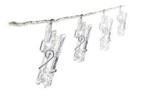 Varal Luminoso Led Cordão 2 M Pregador 10 Prendedores Varal Luminoso Led Cordão 2 M Pregador 10 Prendedores