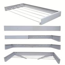 Varal Magico 4 varetas Em Aluminio 74cm - Dobravel Branco