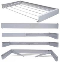 Varal magico 50cm 4 varetas aluminio dobravel branco area servico Varal magico 50cm 4 varetas aluminio dobravel branco area servico