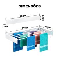 Varal Mágico Retrátil Ideal para Apartamentos e Casas Pequenas Prático Moderno e Menos Espaço