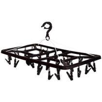 Varal Mini Retang. 32 Prendedores PT - MOR