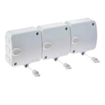 Varal Modular Retrátil Regulável 3 Modulo Parede 6m Branco