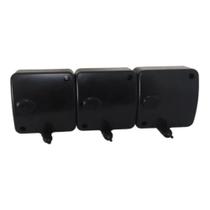 Varal Modular Retrátil Regulável 3 Modulos Parede 6m Preto