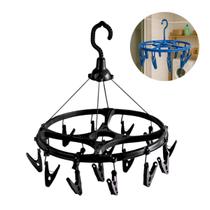 Varal Multiuso 16 Pregadores Roupa Íntima Lavanderia - Preto Varal Multiuso 16 Pregadores Roupa Íntima Lavanderia - Preto