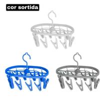 Varal Oval 10 Prendedores Plástico Compacto Cor Sortida Varal Oval 10 Prendedores Plástico Compacto Cor Sortida