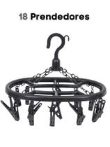 Varal Oval Com 18 Prendedores P/ Calcinha Cueca e Meias
