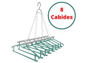 Varal Para Camisas E Camisetas Retrátil - 8 Cabides Prático