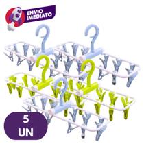 Varal Para Roupas Intimas Dobrável Compacto Calcinha Cueca Meia Com 12 Prendedores Lavanderia