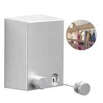 Varal Para Roupas Retrátil Moderno Prático Fio Em Aço Inox Varal Para Roupas Retrátil Moderno Prático Fio Em Aço Inox